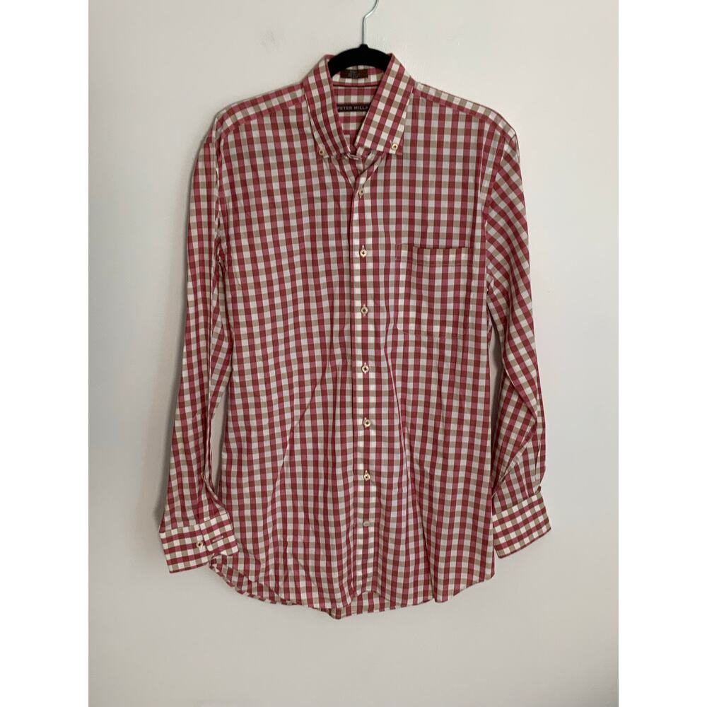 Peter Millar Checked‎ long sleeve button down size medium